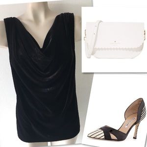 Lauren Ralph Lauren Tops - LAUREN RALPH LAUREN VELVET COWL NECK TOP BLOUSE L Lauren Ralph Lauren Tops - LAUREN RALPH LAUREN VELVET COWL NECK TOP BLOUSE L